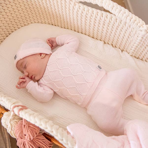 Conjunto  Rosa Suave 3 Peças 100% Algodão