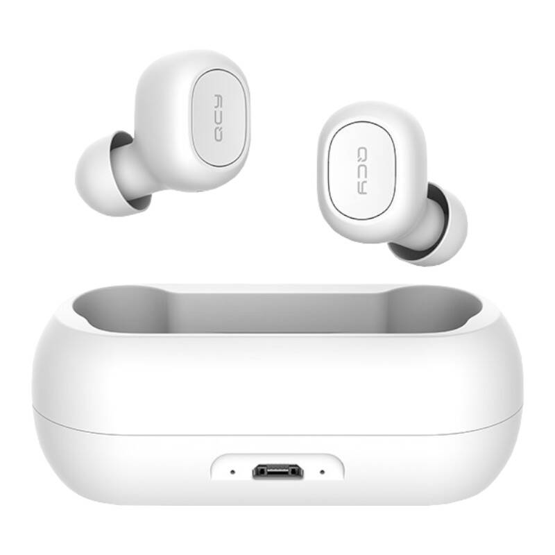 Auriculares Sem Fios Bluetooth QCY Auriculares T1C White