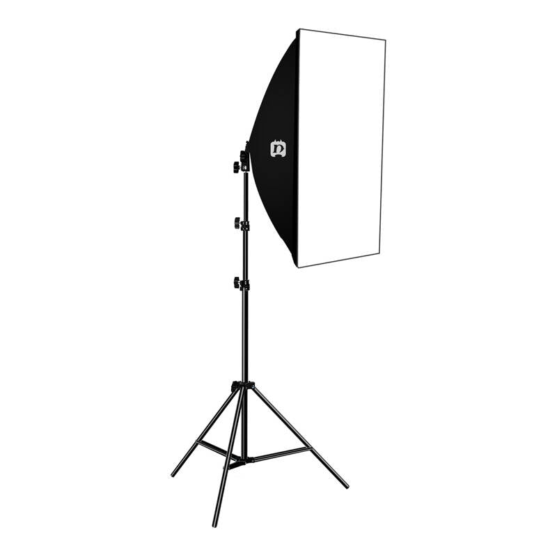 Softbox PULUZ 50x70cm / Tripod e Lâmpada LED / Preto