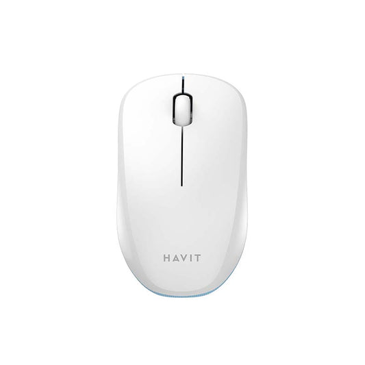 Rato sem fio HAVIT 1200Dpi Branco e Azul Ms66Gt-Wb