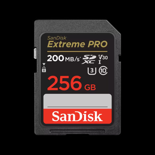 Cartão de Memória SDXC SanDisk Extreme PRO 256GB (200MB/s) UHS-I, U3, V30