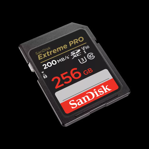 Cartão de Memória SDXC SanDisk Extreme PRO 256GB (200MB/s) UHS-I, U3, V30
