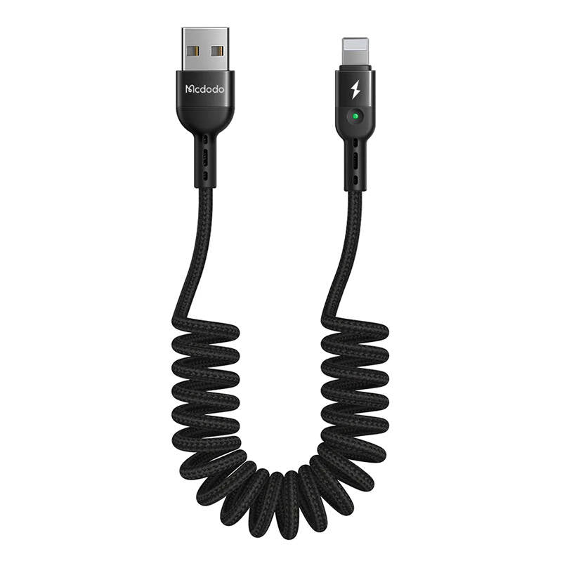 Cabo em Espiral USB para Lightning Mcdodo CA-6410 1.8m