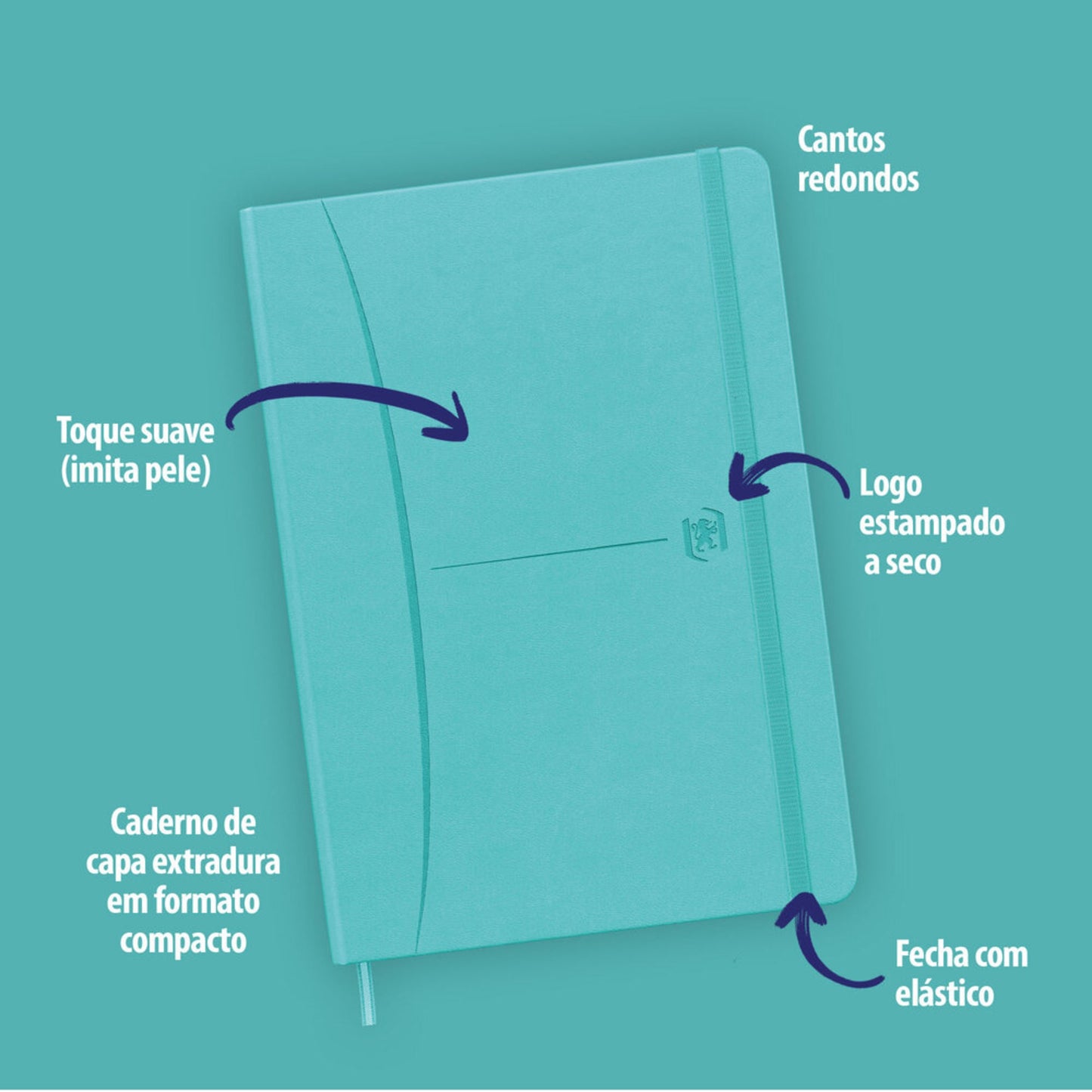 Caderno A5 Pautado Signature Pastel Oxford (cor sortida)