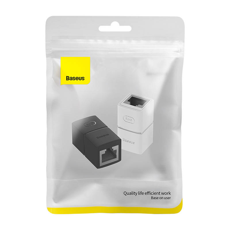 Conector RJ-45 Baseus Premium Preto | Ligação de Rede Estável e Profissional