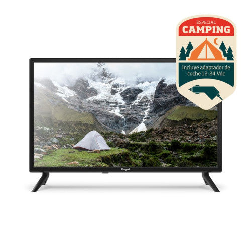 Televisão Engel LE2462CA 24" HD Ready + Adaptador para automóvel 12V/24V DC Preto