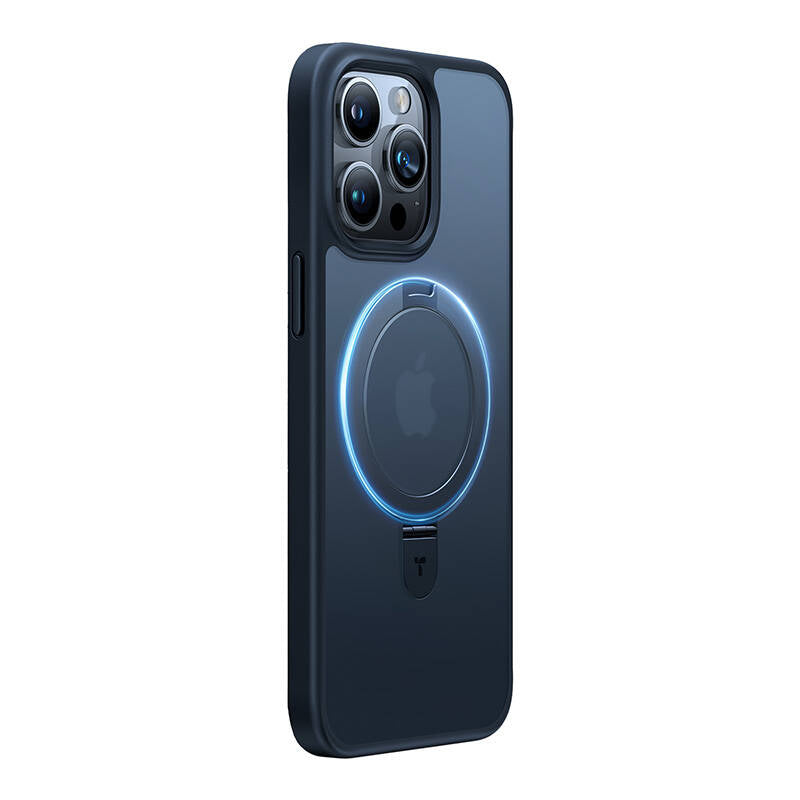 Capa TORRAS UPRO Ostand Preto Matte para iPhone 15 Pro