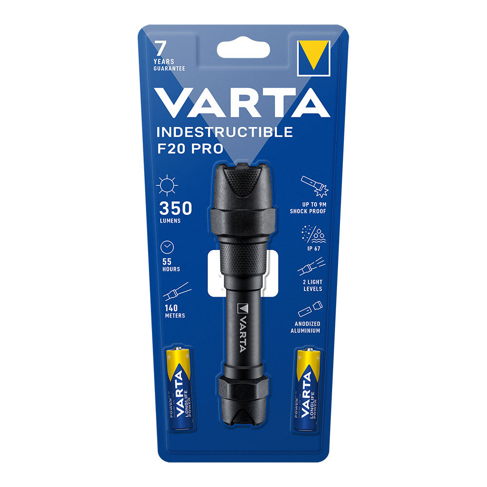 Lanterna LED VARTA Indestructible F20 Pro 6 Watt / Alumínio / 350 Lumen