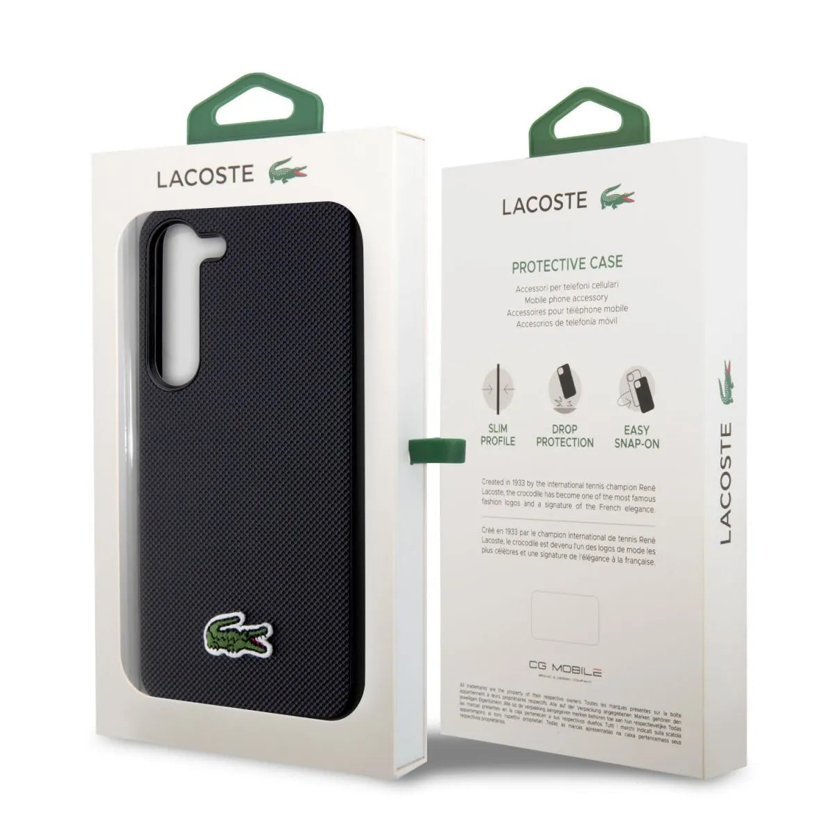 Capa Lacoste para Samsung  Galaxy S23 Preta