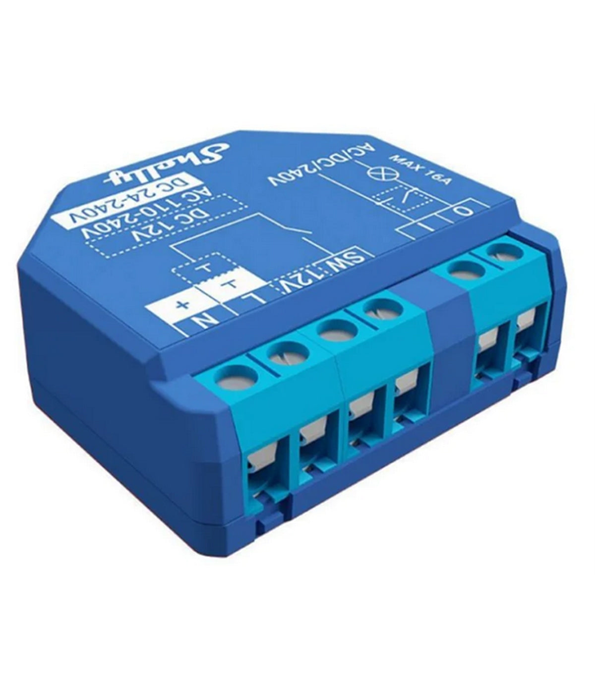 Módulo Automação Shelly Plus 1 - Interruptor Smart WiFi com Contatos Secos