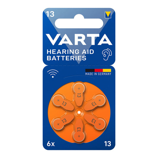 Pilhas para Aparelhos Auditivos VARTA Type 13 Blister de 6 unidades