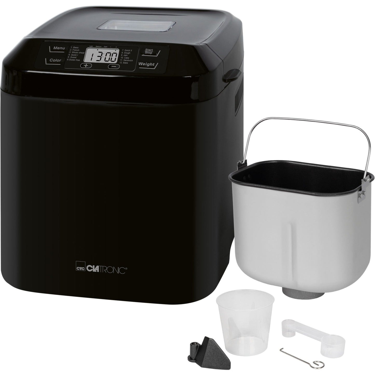 Máquina de Fazer Pão Clatronic BBA 3774 550W Preta