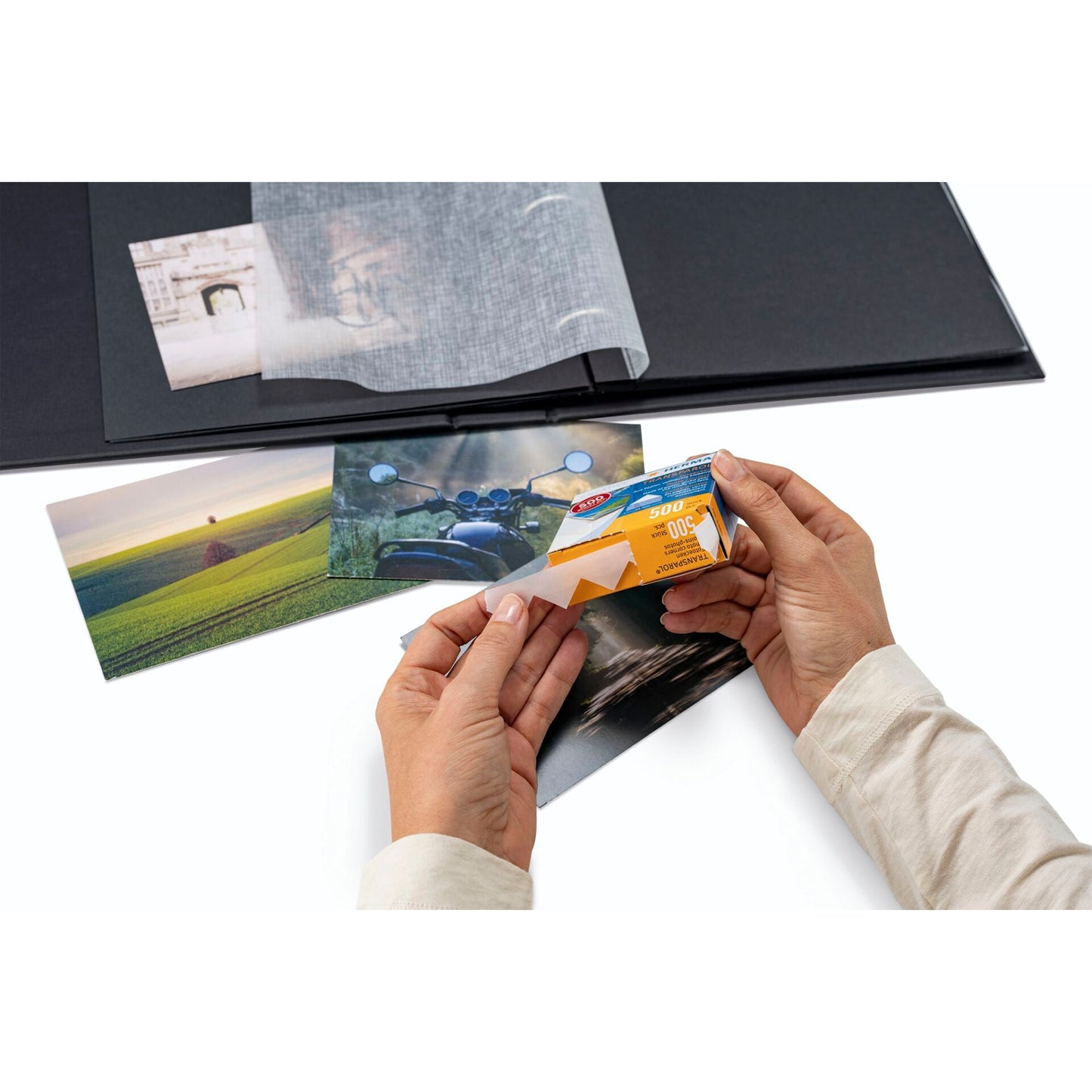 Cantos Protetores de Fotografia HERMA 1383 pack de 500 uni.