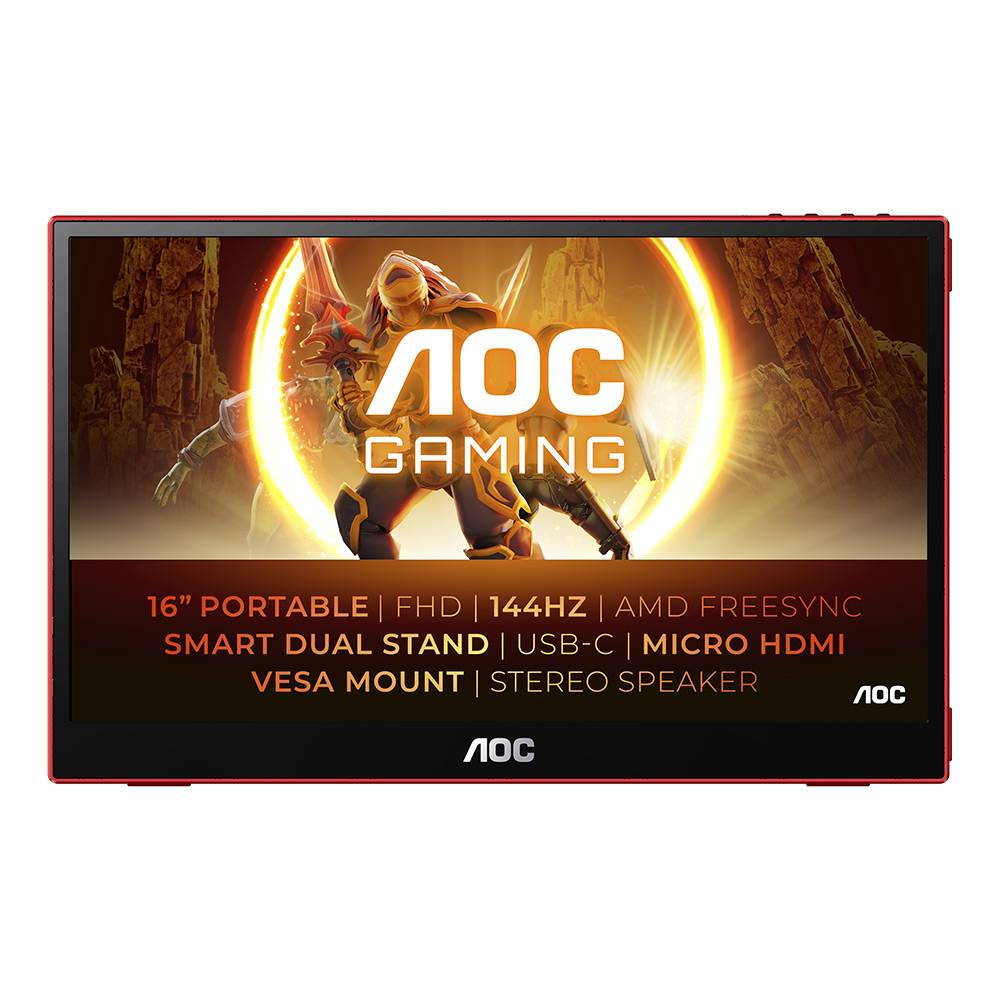 Monitor Portátil AOC 16G3 Gaming IPS 15.6" FHD 16:9 144Hz FreeSync