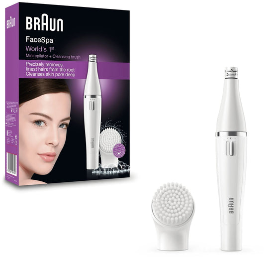 Depiladora Esfoliadora Facial SE810 BRAUN c/ escova de limpeza