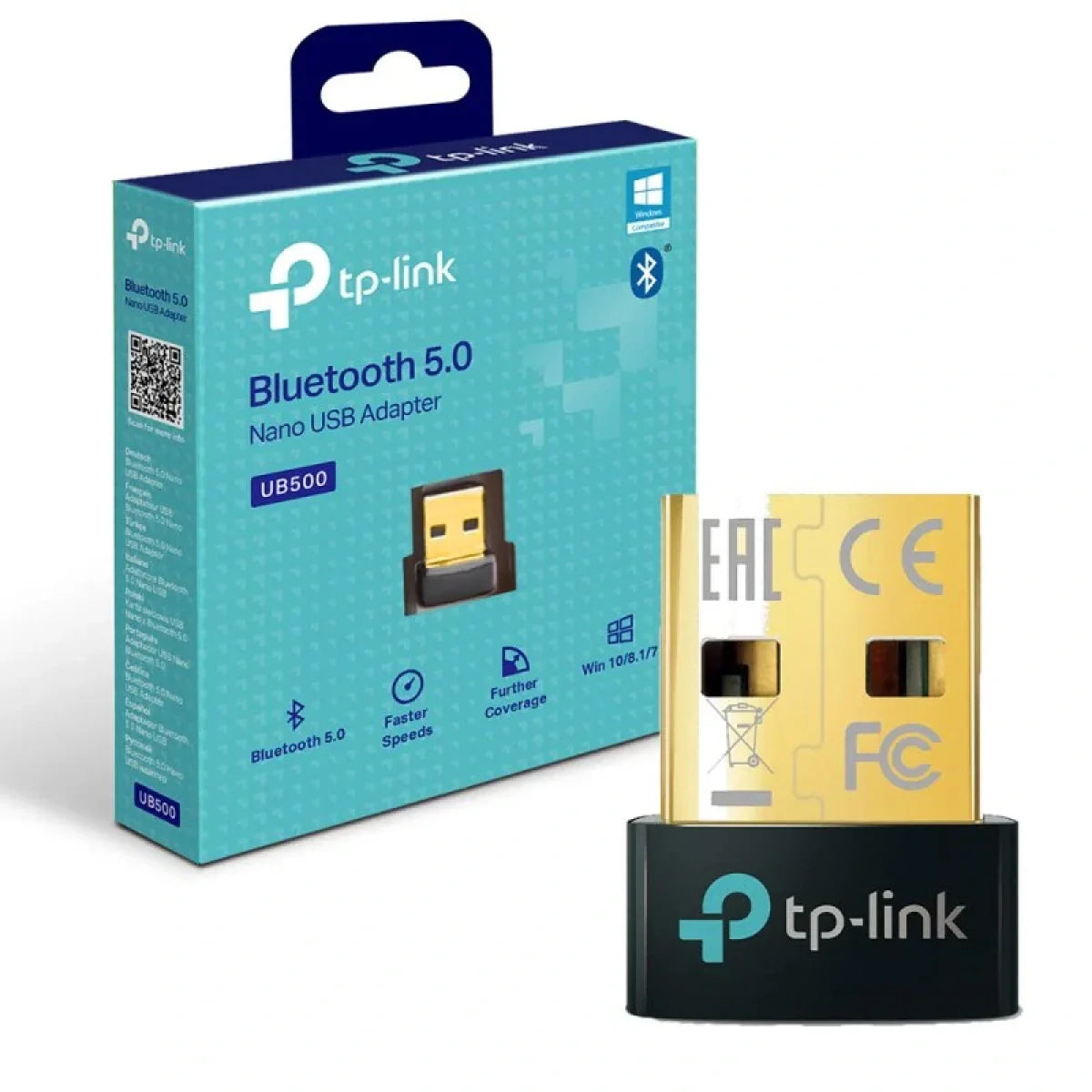Adaptador Bluetooth TP-Link UB500 USB Nano v5.0
