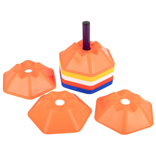 Marcadores de espaço hexagonais