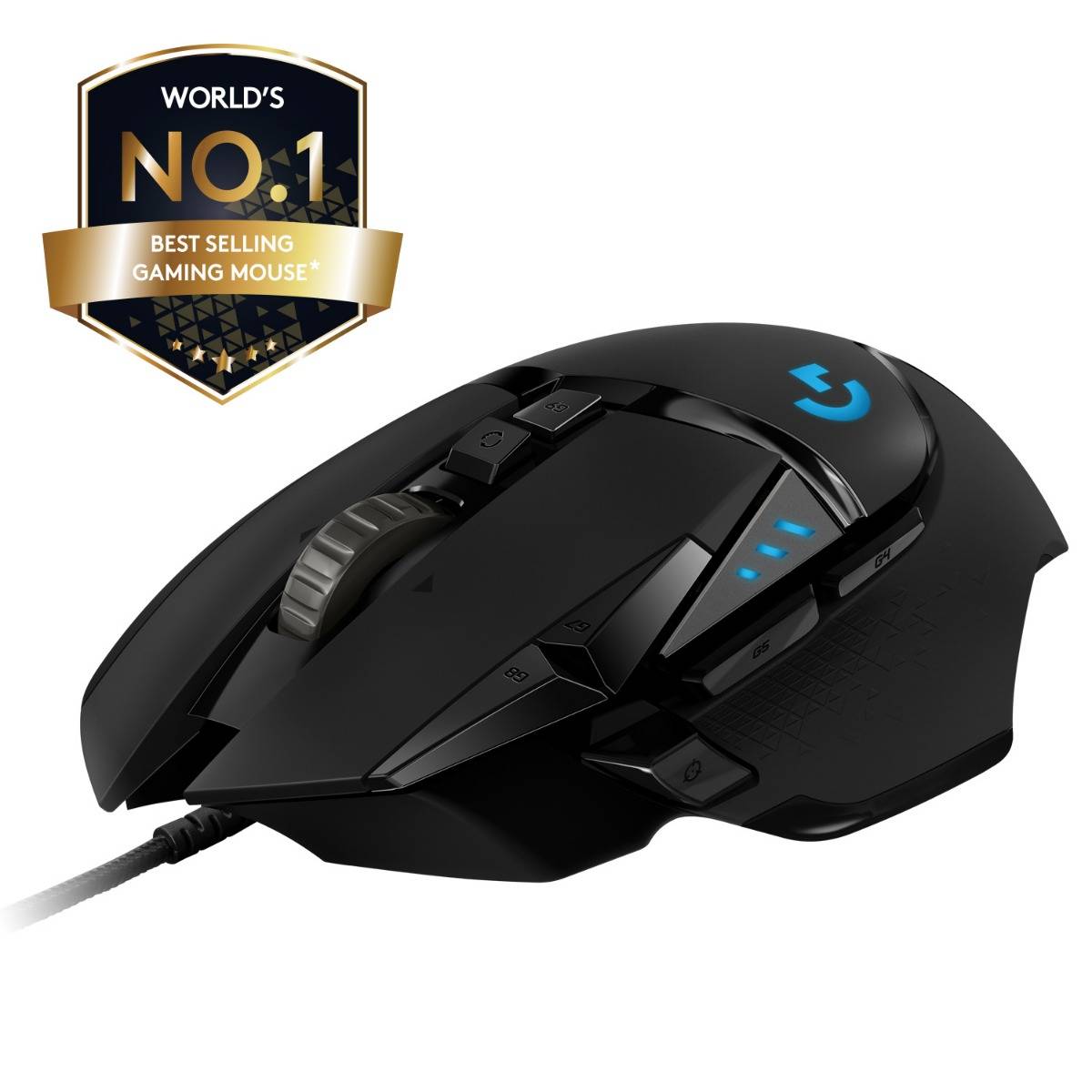 Rato Logitech G Series G502 Hero Gaming / 25600 DPI / Preto