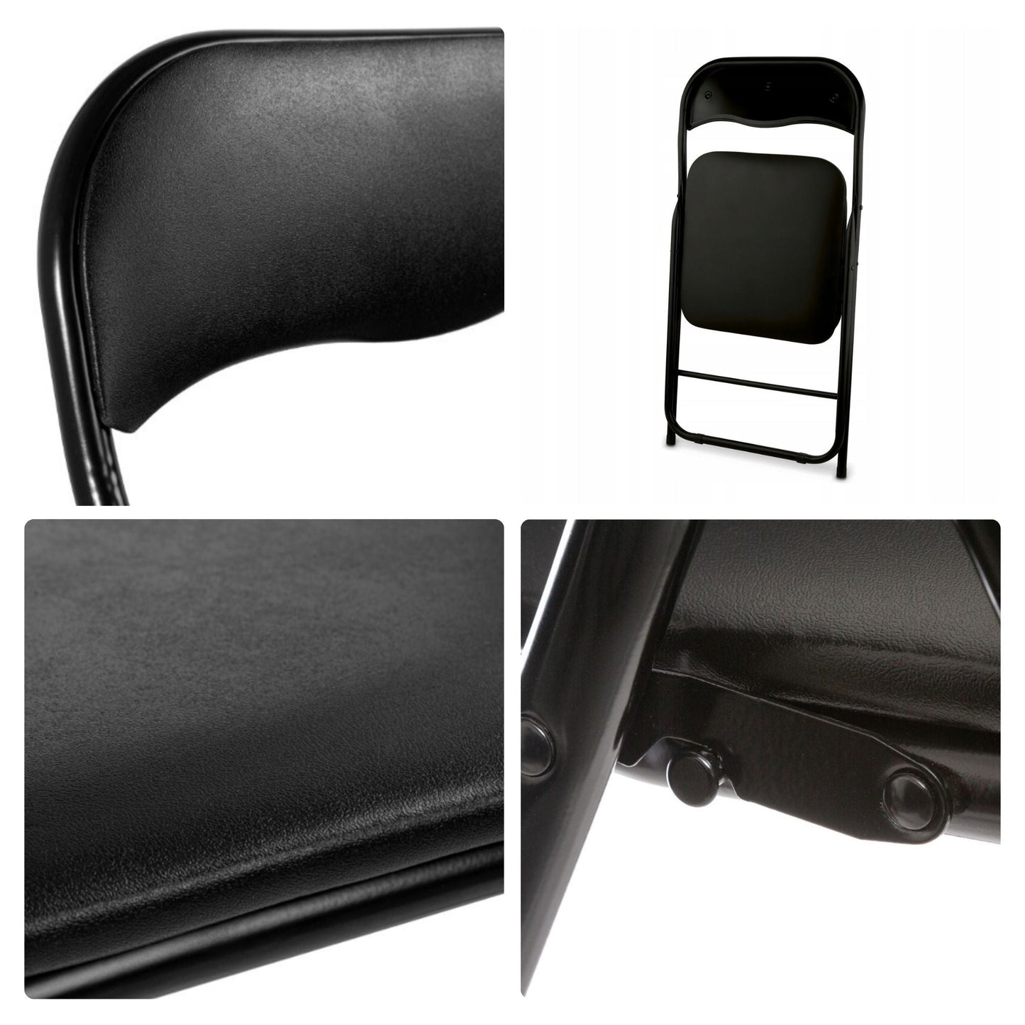 Cadeira de Dobrar Velleman Preta FP168B