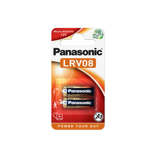 Pilhas Alcalinas Panasonic LRV08 12V Blister de 2 uni.