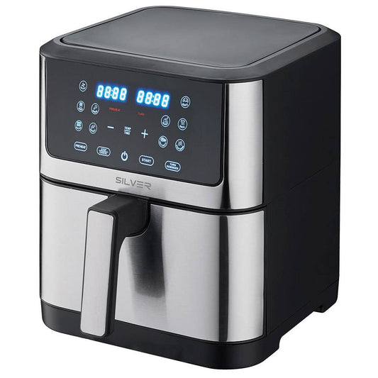 Fritadeira Air Fryer (Sem Óleo) Silver Atenas IP810D 8L 1800W Preta/Cinzenta