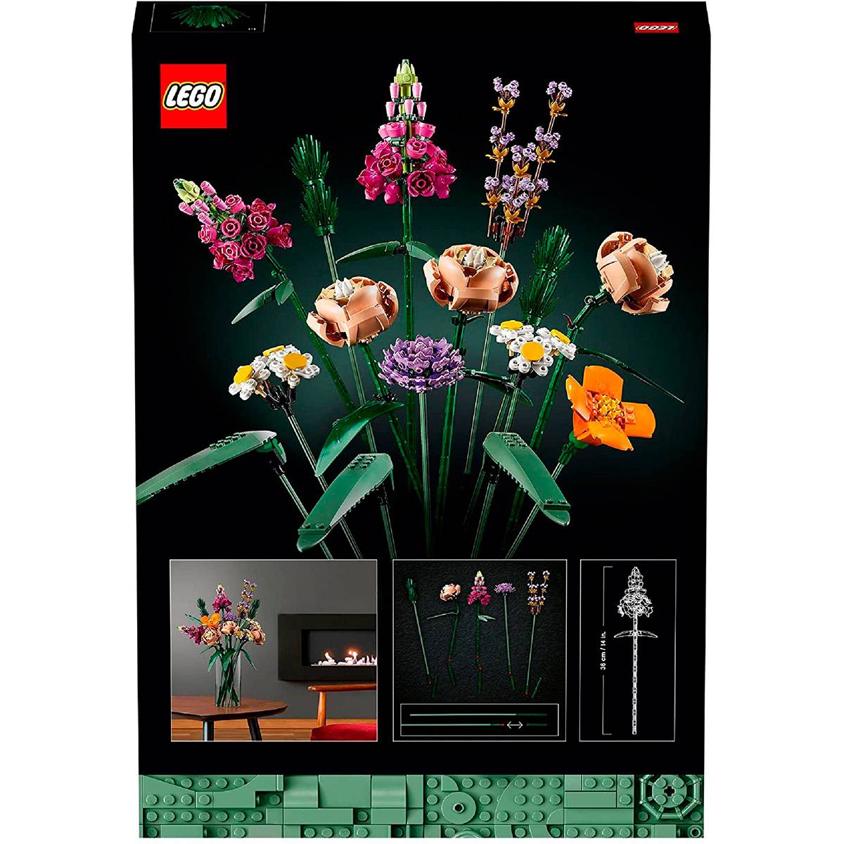 LEGO ICONS Buquê de Flores 10280 – Construção Criativa para Adultos