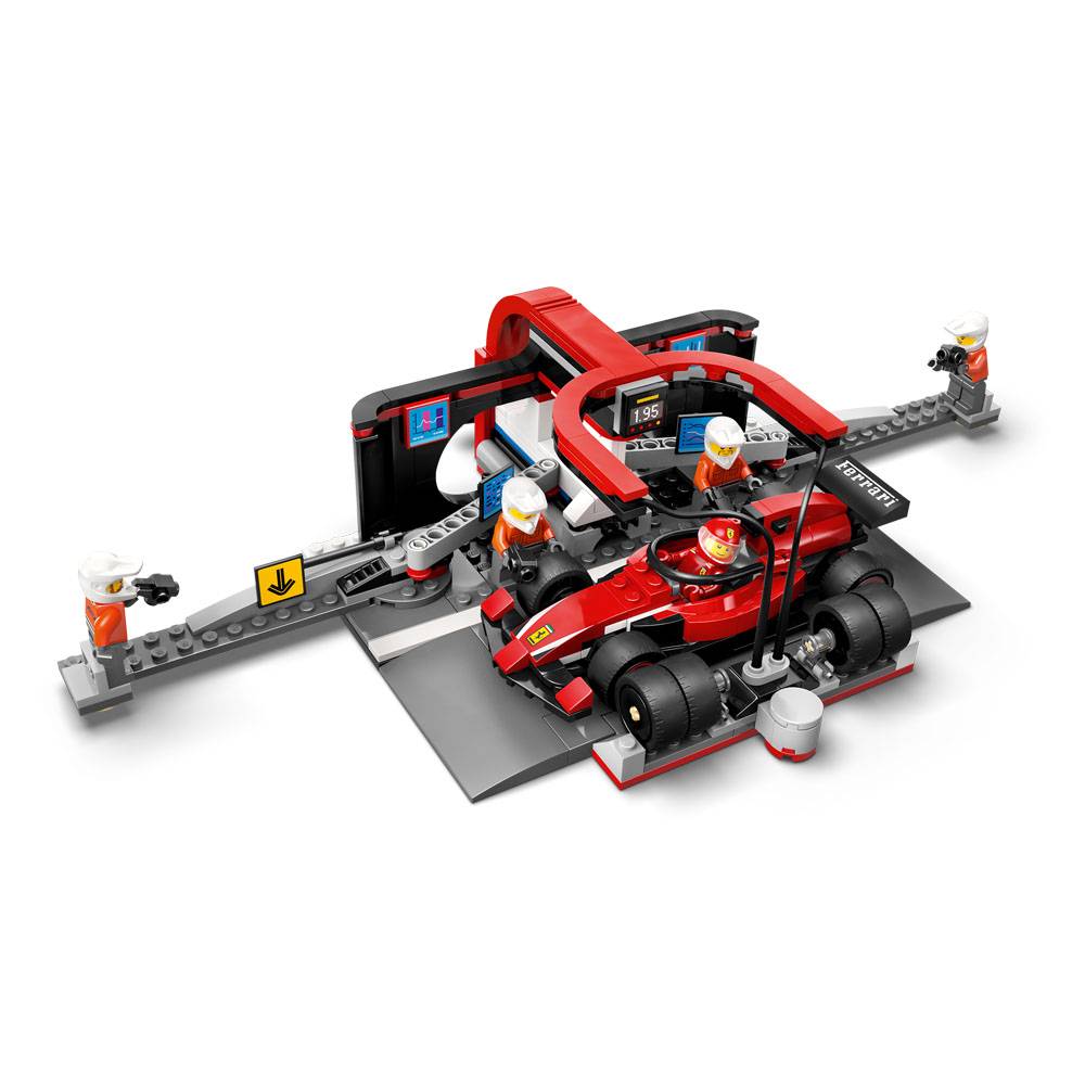 LEGO City: Boxe de F1® e Equipa da Boxe com Carro da Ferrari | Idades 6+ | 322 Peças | Item 60443