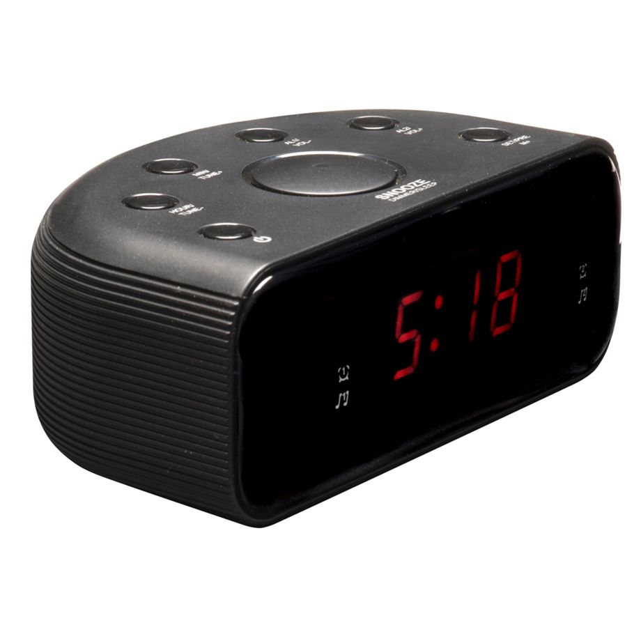 Rádio Despertador Denver CR-430 Analógico & Digital 2 x AAA não incluídas / Preto