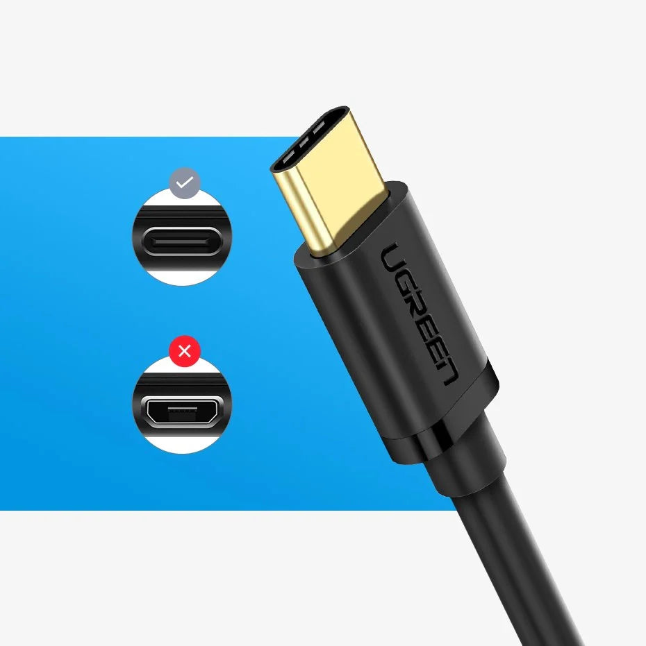 Adaptador OTG USB-C 3.0 Macho para USB-C 3.0 Fêmea Ugreen 30701