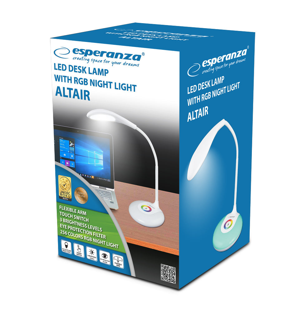 Candeeiro de Secretária LED com luz de Presença RGB Esperanza ALTAIR