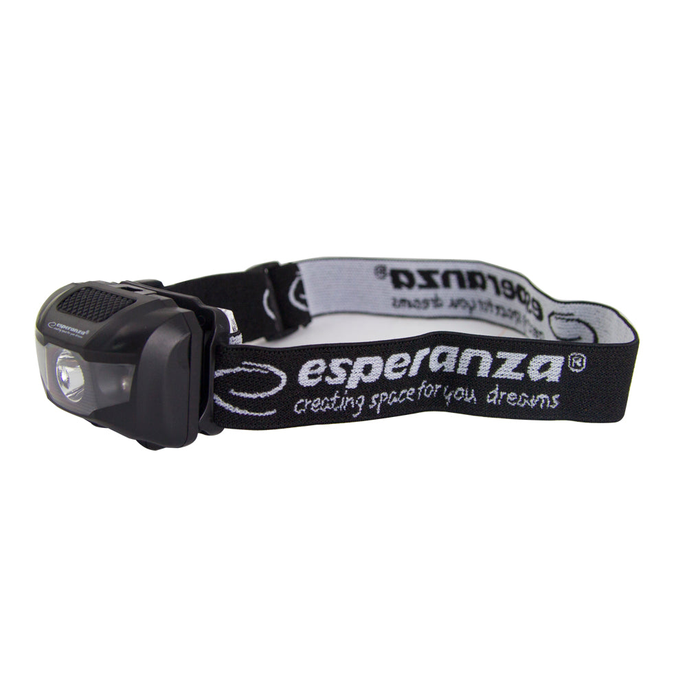 Lanterna de Cabeça LED Esperanza Antlia 5W + 2 LEDs Vermelhos (3x pilhas AAA não incluídas)