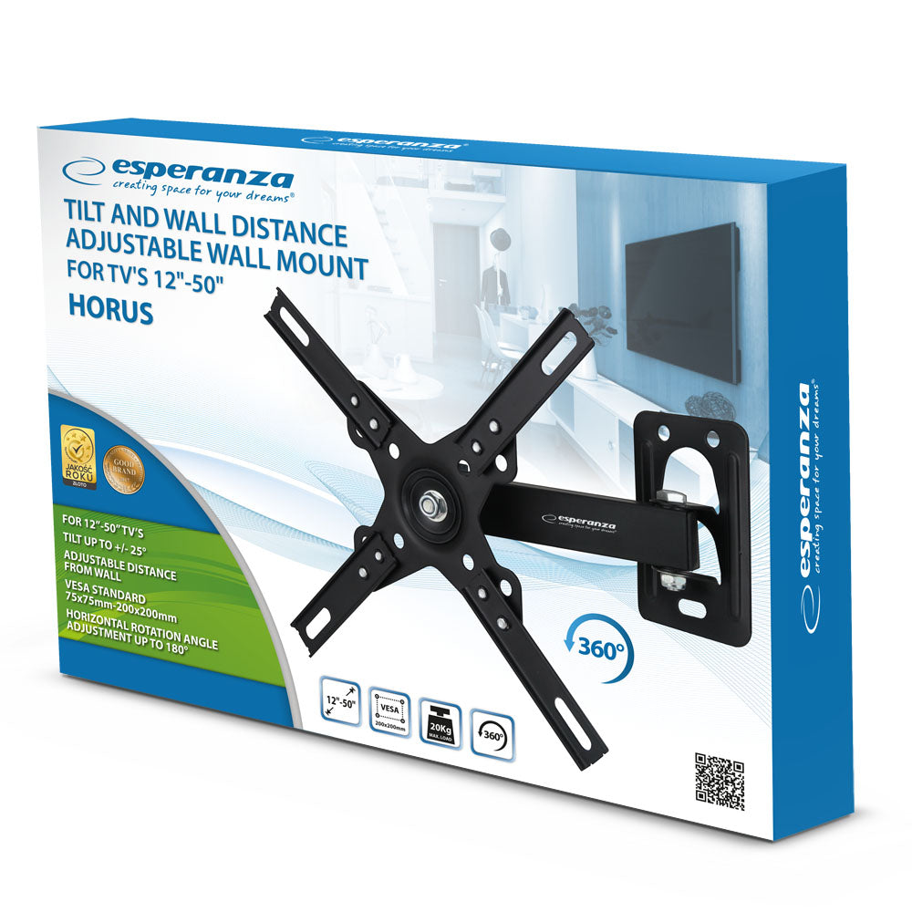 Suporte de Parede para TV Esperanza 12"-50" Horus máx. 20kg