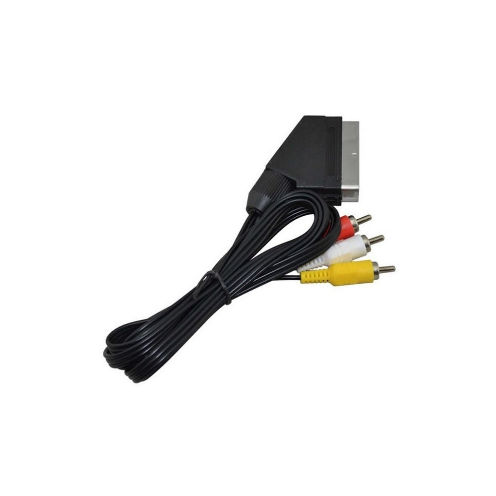 Cabo EUROCONECTOR SCART (21-pins) para 3 x RCA 1,8 m Lanberg