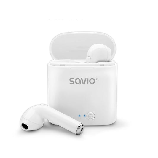 Auriculares In Ear Bluetooth 5.0 SAVIO Tws-01 Brancos