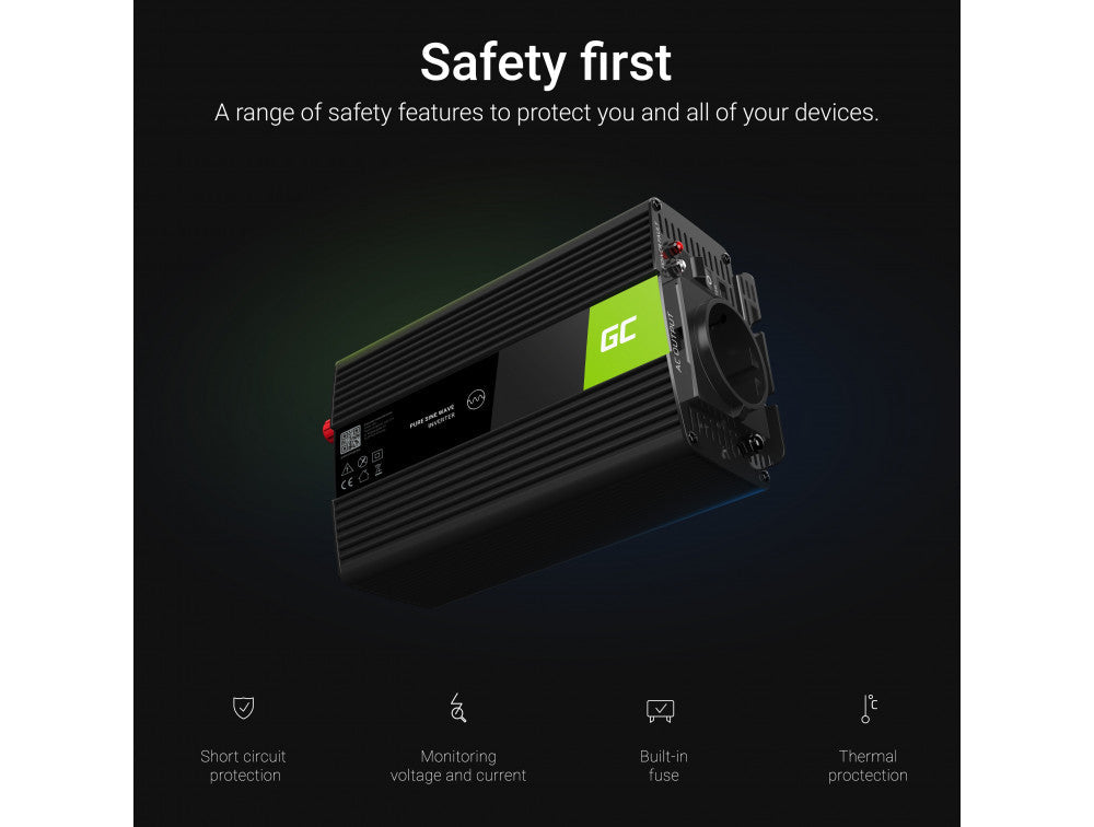 Conversor Inversor de Tensão 12V 230V 300W / 600W Green Cell