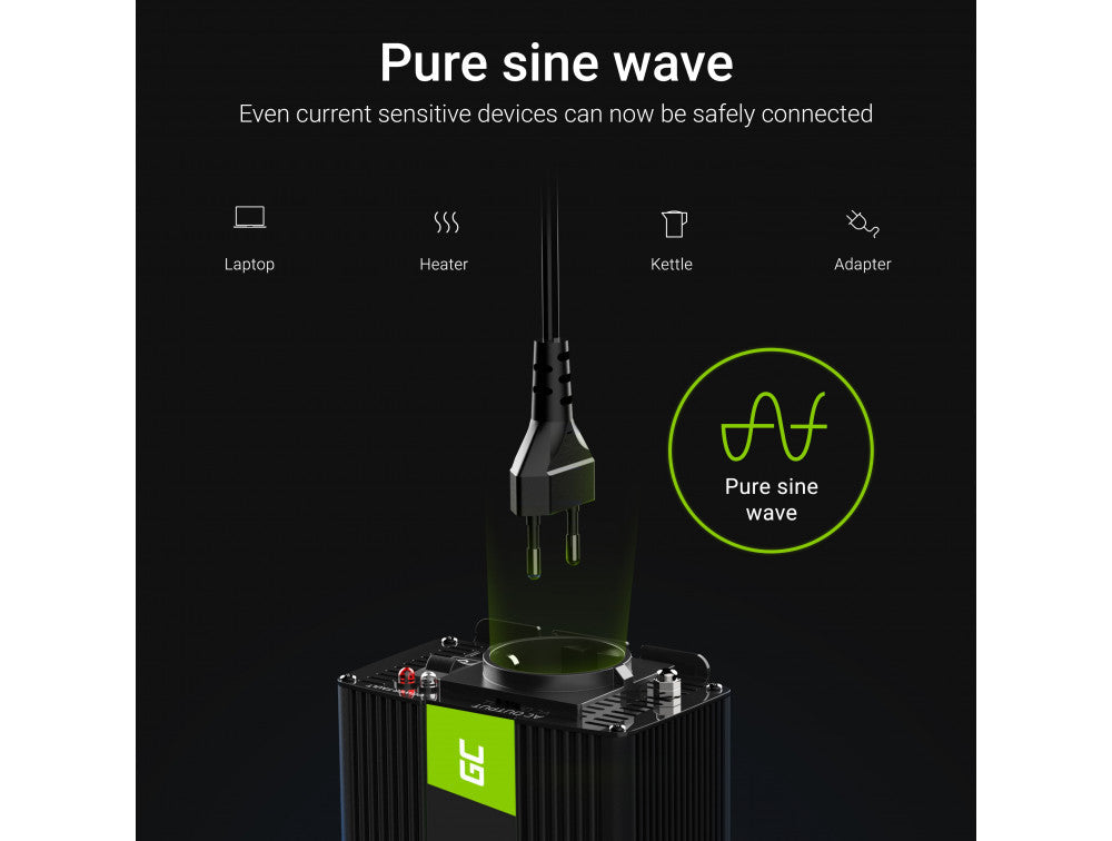 Conversor Inversor de Tensão 12V 230V 300W / 600W Green Cell