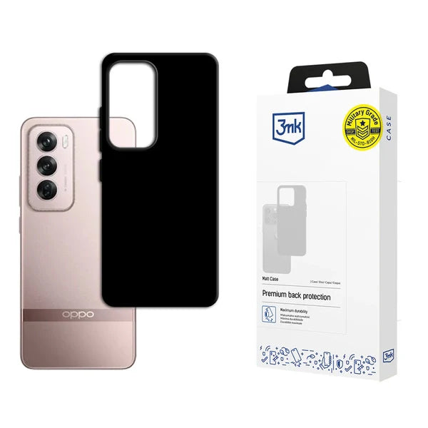 Capa Matt 3mk para Smartphone Oppo Reno 12 Pro Preta