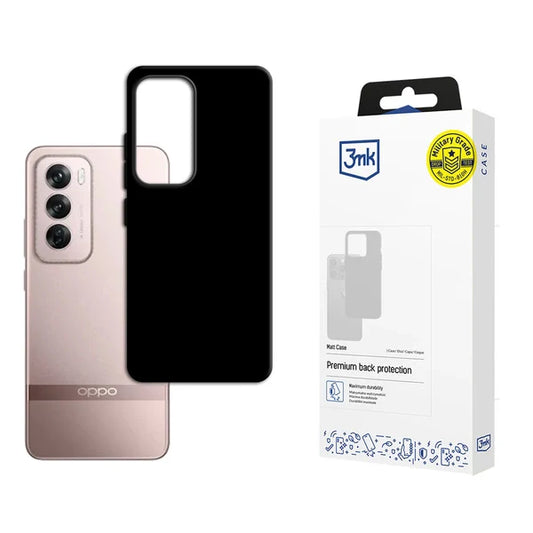 Capa Matt 3mk para Smartphone Oppo Reno 12 Pro Preta