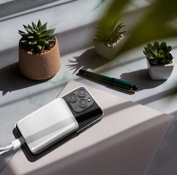 Powerbank Wozinsky Magnetic Mini 10000mAh 30W USB-C (Integrado) Cinza