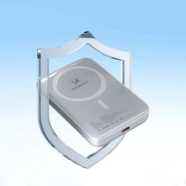 Powerbank Wozinsky Magnetic Mini 10000mAh 30W USB-C (Integrado) Cinza