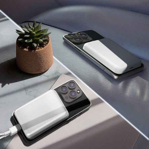 Powerbank Wozinsky Magnetic Mini 10000mAh 30W USB-C (Integrado) Cinza