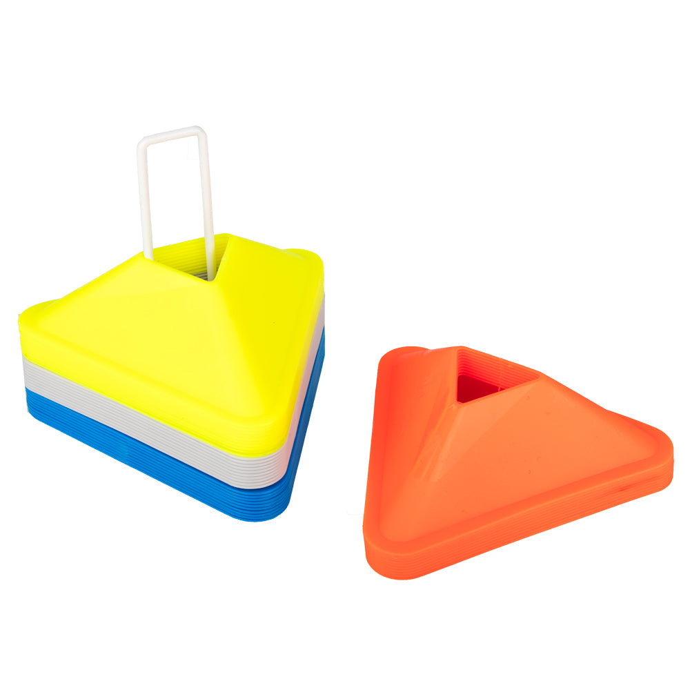 Marcadores de espaço triangulares