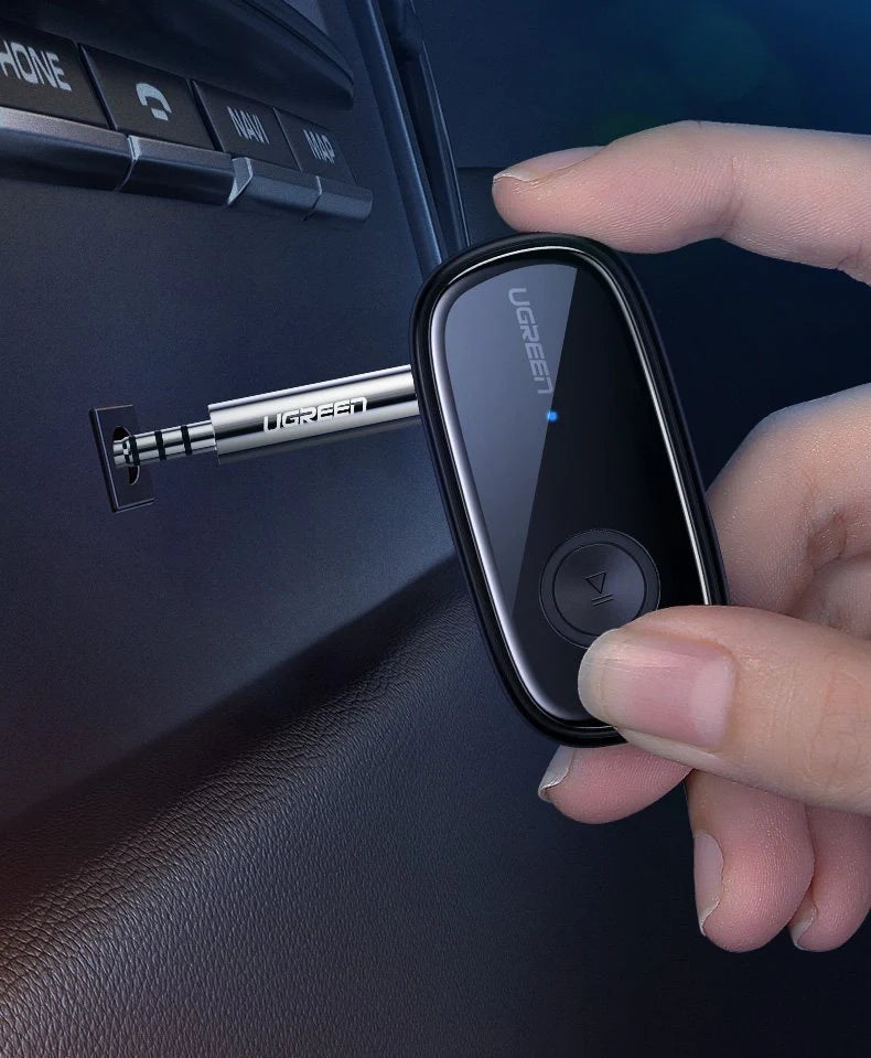 Receptor de Áudio Bluetooth 5.0 Ugreen com AptX e AptX Low Latency (LL) Jack Mini Headphone 3.5mm