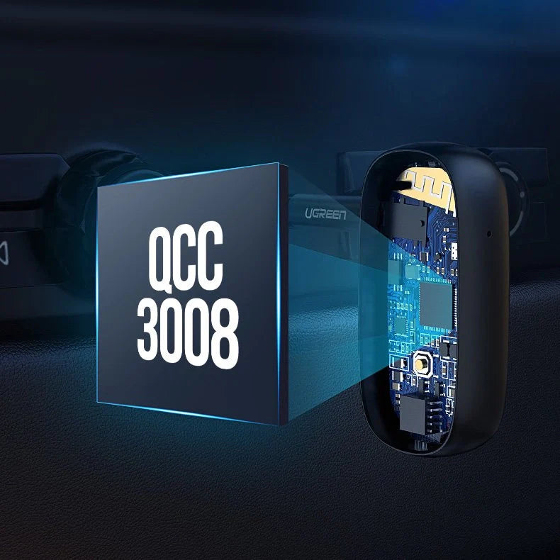 Receptor de Áudio Bluetooth 5.0 Ugreen com AptX e AptX Low Latency (LL) Jack Mini Headphone 3.5mm