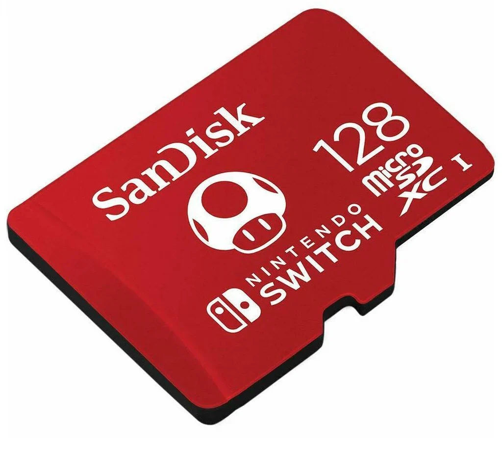 Cartão de Memória SanDisk 128GB Micro SDXC UHS-I U3 Nintendo Switch SDSQXAO-128G-GNCZN