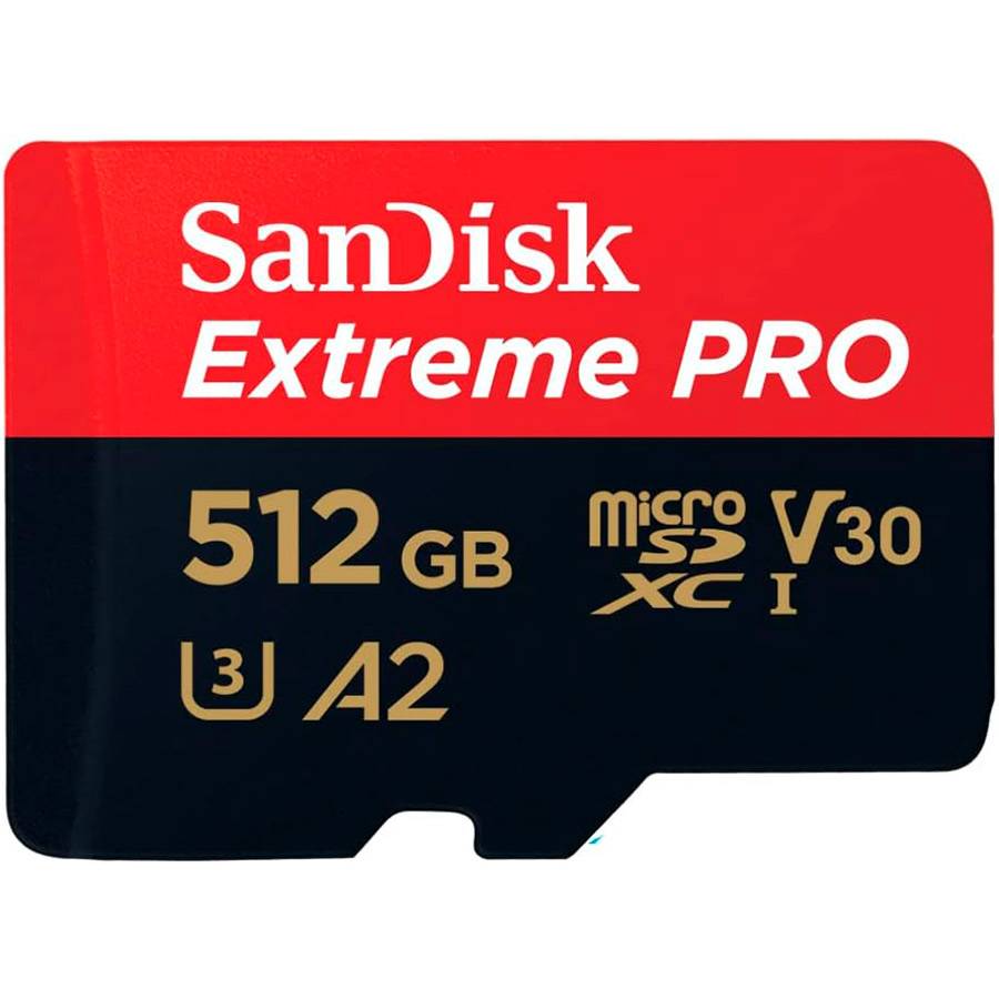 Cartão microSDXC SanDisk Extreme PRO 512GB (200MB/s) com Adaptador SD