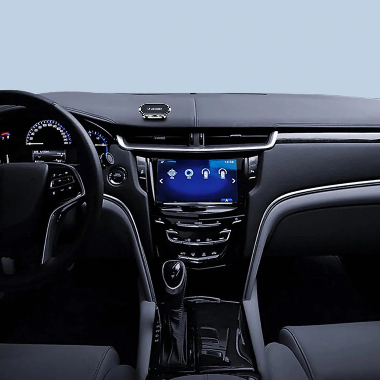 Suporte Magnético Auto-Adesivo 360 para Carro Wozinsky Prata