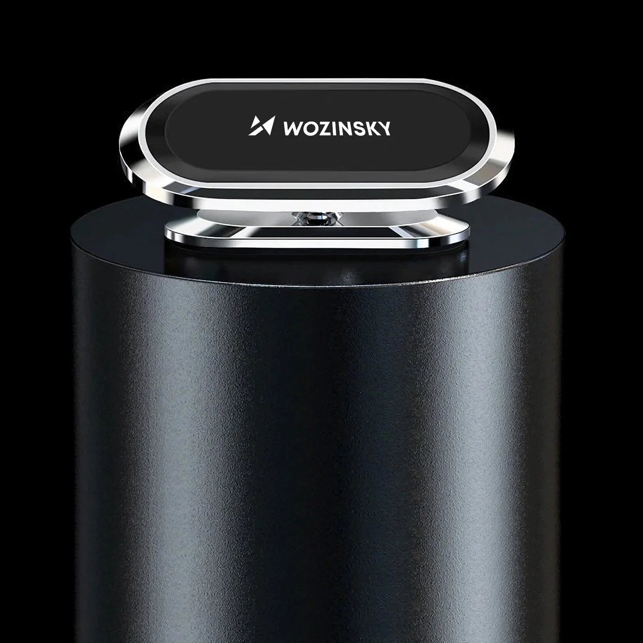 Suporte Magnético Auto-Adesivo 360 para Carro Wozinsky Prata