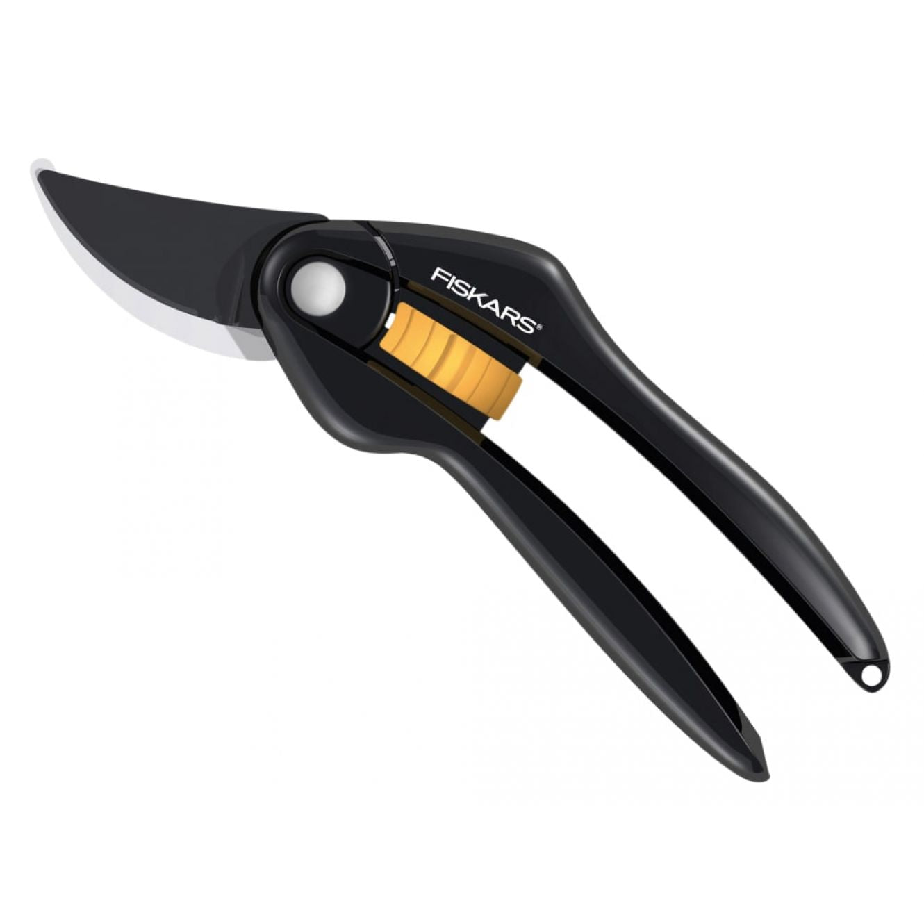 Fiskars Tesoura Podadora Corta-sebes Bypass / Preto e Laranja