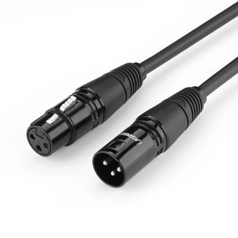 Cabo de Áudio microfone XLR Fêmea para XLR Macho 3m Ugreen